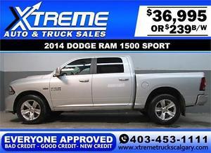  DODGE RAM SPORT CREW **EVERYONE APPROVED** $0 DOWN