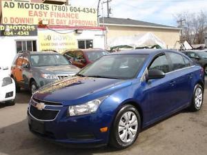 "REDUCED"  CHEVROLET CRUZE LOADED 48K-100% APPROVE