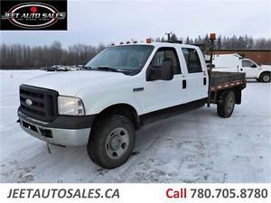  Ford F-350 SD CREW CAB 8.10 FT FLAT DECK GAS