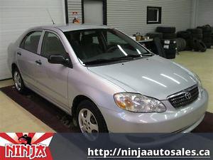  Toyota Corolla CE Manual Safetied Winter Tires