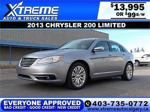 Chrysler 200 Limited $99 bi-weekly APPLY NOW DRIVE NOW