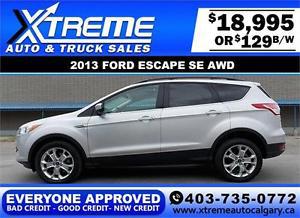  Ford Escape SE AWD $129 bi-weekly APPLY NOW DRIVE NOW