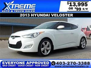  Hyundai Veloster $99 bi-weekly APPLY NOW DRIVE NOW