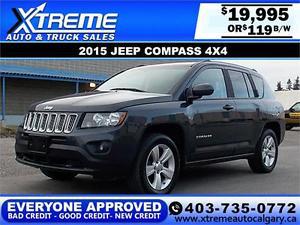  Jeep Compass 4X4 North $119 bi-weekly APPLY NOW DRIVE