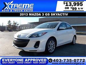  Mazda3 GS SkyActiv $99 bi-weekly APPLY TODAY DRIVE