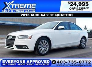  Audi A4 2.0T Quattro $149 BI-WEEKLY APPLY NOW DRIVE NOW