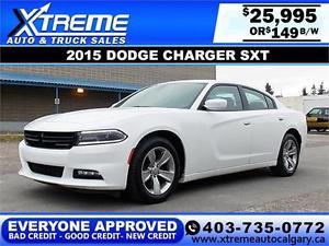  Dodge Charger SXT $149 bi-weekly APPLY TODAY DRIVE