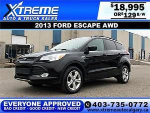  Ford Escape AWD $129 bi-weekly APPLY NOW DRIVE NOW