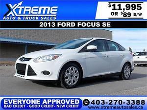  Ford Focus SE $89 bi-weekly APPLY NOW DRIVE NOW