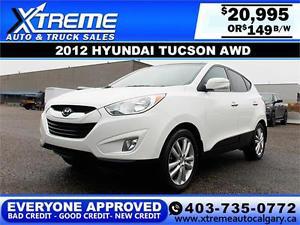  Hyundai Tucson Limited $149 bi-weekly APPLY NOW DRIVE