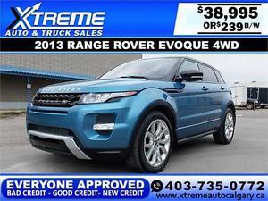  Range Rover Evoque 4WD $239 bIweekly APPLY NOW DRIVE