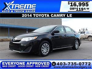  Toyota Camry LE $119 Bi-Weekly APPLY NOW DRIVE NOW