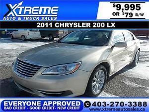  Chrysler 200 LX $79 bi-weekly APPLY NOW DRIVE NOW