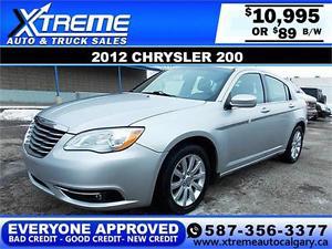  Chrysler 200 Touring $89 bi-weekly APPLY NOW DRIVE NOW