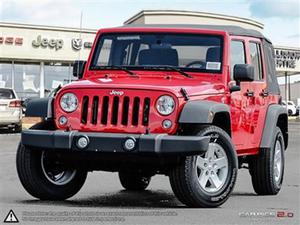  Jeep Wrangler Unlimited SPORT 4X4 SAVE 19% SOFT TOP