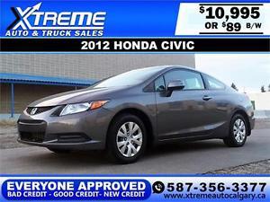  Honda Civic Coupe $89 bi-weekly APPLY NOW DRIVE NOW