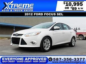  Ford Focus SEL $89 bi-weekly APPLY NOW DRIVE NOW
