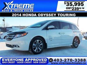  Honda Odyssey Touring $239 BI-WEEKLY APPLY NOW DRIVE