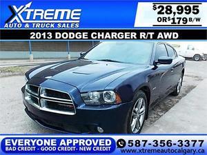  Dodge Charger R/T AWD $179 bi-weekly APPLY NOW DRIVE