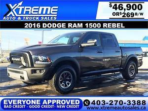  DODGE RAM REBEL CREW $269 BI-WEEKLY APPLY NOW DRIVE NOW