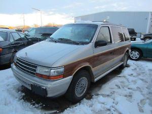  Plymouth Voyager LE, Grey Driftwood-Brown Minivan, Van