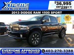  DODGE RAM SPORT LIFTED $239 B-WEEKLY APPLY NOW DRIVE