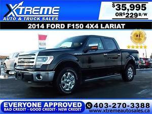  Ford F150 LARIAT CREW $229 Bi-Weekly APPLY NOW DRIVE