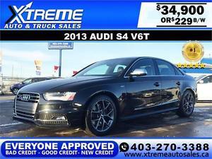  AUDI S4 3.0L V6T $229 BI-WEEKLY APPLY NOW DRIVE NOW