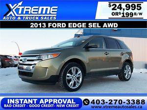  Ford Edge SEL AWD $199 BI-WEEKLY APPLY NOW DRIVE NOW