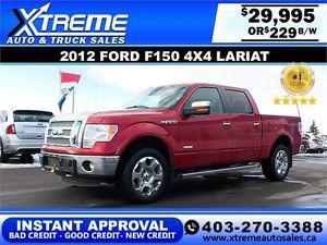  Ford F150 LARIAT CREW $229 Bi-Weekly APPLY NOW DRIVE