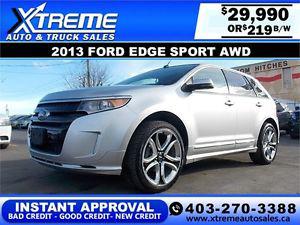  Ford Edge SPORT AWD $219 BI-WEEKLY APPLY NOW DRIVE NOW