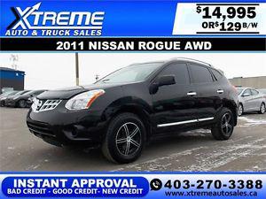  Nissan Rogue S AWD $129 bi-weekly APPLY NOW DRIVE NOW