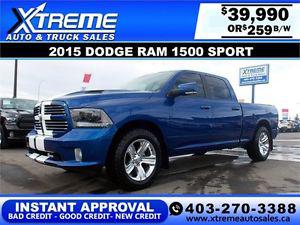  Dodge Ram  Sport $259 bi-weekly APPLY NOW DRIVE NOW