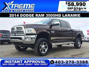  Dodge RAM HD Laramie $379 bi-weekly APPLY NOW DRIVE