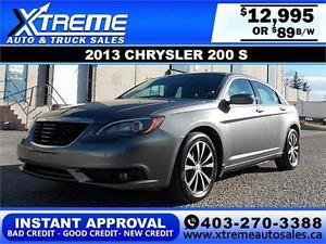  Chrysler 200 S $89 bi-weekly APPLY NOW DRIVE NOW