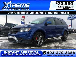  Dodge Journey Crossroad $159 bi-weekly APPLY NOW DRIVE