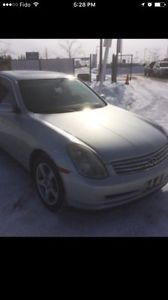G35 Infiniti  pewter clean and smooth running car
