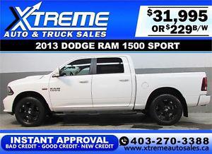 DODGE RAM SPORT CREW *INTANT APPROVAL* $0 DOWN $229/BW!