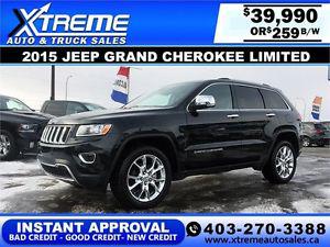  Jeep Grand Cherokee Limited $259 b/w APPLY NOW DRIVE