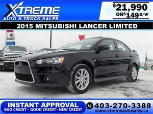  Mitsubishi Lancer Limited $149 b/w APPLY NOW DRIVE NOW