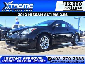  Nissan Altima 2.5S Coupe $119 bi-weekly APPLY NOW DRIVE