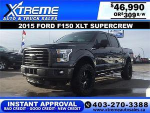  Ford F150 XLT Supercrew Lifted $309 b/w APPLY NOW DRIVE