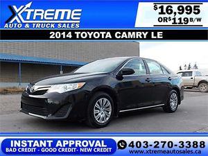  Toyota Camry LE $119 Bi-Weekly APPLY NOW DRIVE NOW