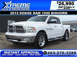  Dodge Ram  Bighorn $239 bi-weekly APPLY NOW DRIVE