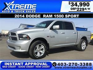 Dodge Ram  Sport $229 bi-weekly APPLY NOW DRIVE NOW