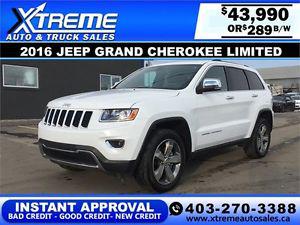  Jeep Grand Cherokee Limited $289 b/w APPLY NOW DRIVE