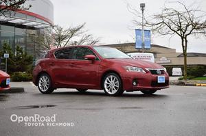  Lexus CT 200h Leather Interior, Power/Heated Front