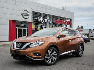  Nissan Murano PLAT AWD, NAVIGATION, LEATHER, MOONROOF,