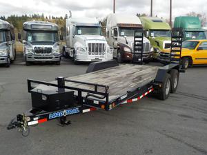  Load Trail 18 Foot Flatdeck Trailer with Loading Ramps
