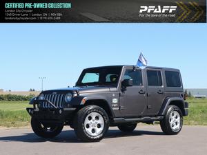  Jeep Wrangler UNLIMITED SAHARA 4X4, GPS, DUAL TOP